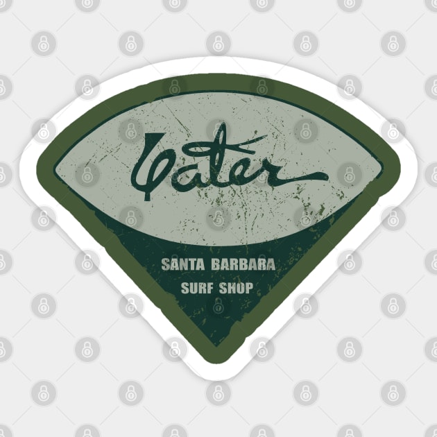 Later Surf Shop Sticker by retrorockit